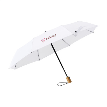 Logo trade promotional giveaway photo of: Michigan foldable RCS RPET umbrella 21 inch