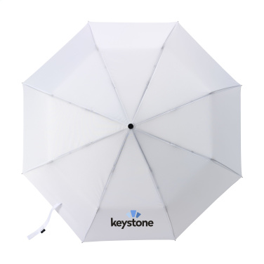 Logo trade promotional merchandise picture of: Michigan foldable RCS RPET umbrella 21 inch