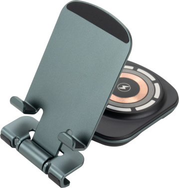 Logotrade promotional item image of: Phone holder with wireless charger