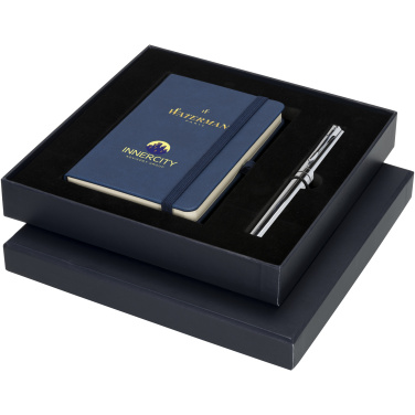 Logo trade promotional giveaways picture of: Waterman gift box with A6 notebook