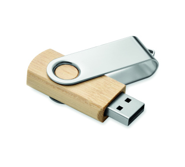 Logotrade promotional item image of: Techmate bamboo USB 16GB       MO6898-40
