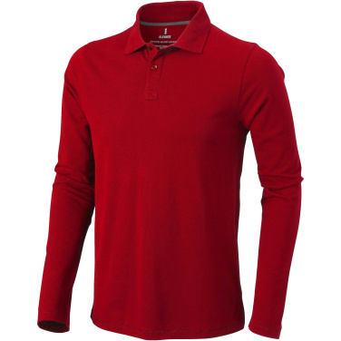 Logo trade promotional products image of: Oakville long sleeve men's polo