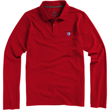 Logo trade advertising products picture of: Oakville long sleeve men's polo