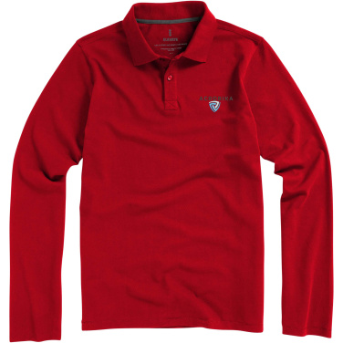 Logo trade advertising products picture of: Oakville long sleeve men's polo