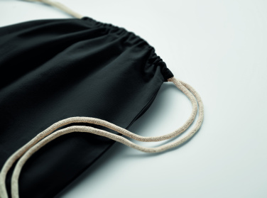 Logo trade advertising products image of: Drawstring bag Fairtrade 180gr