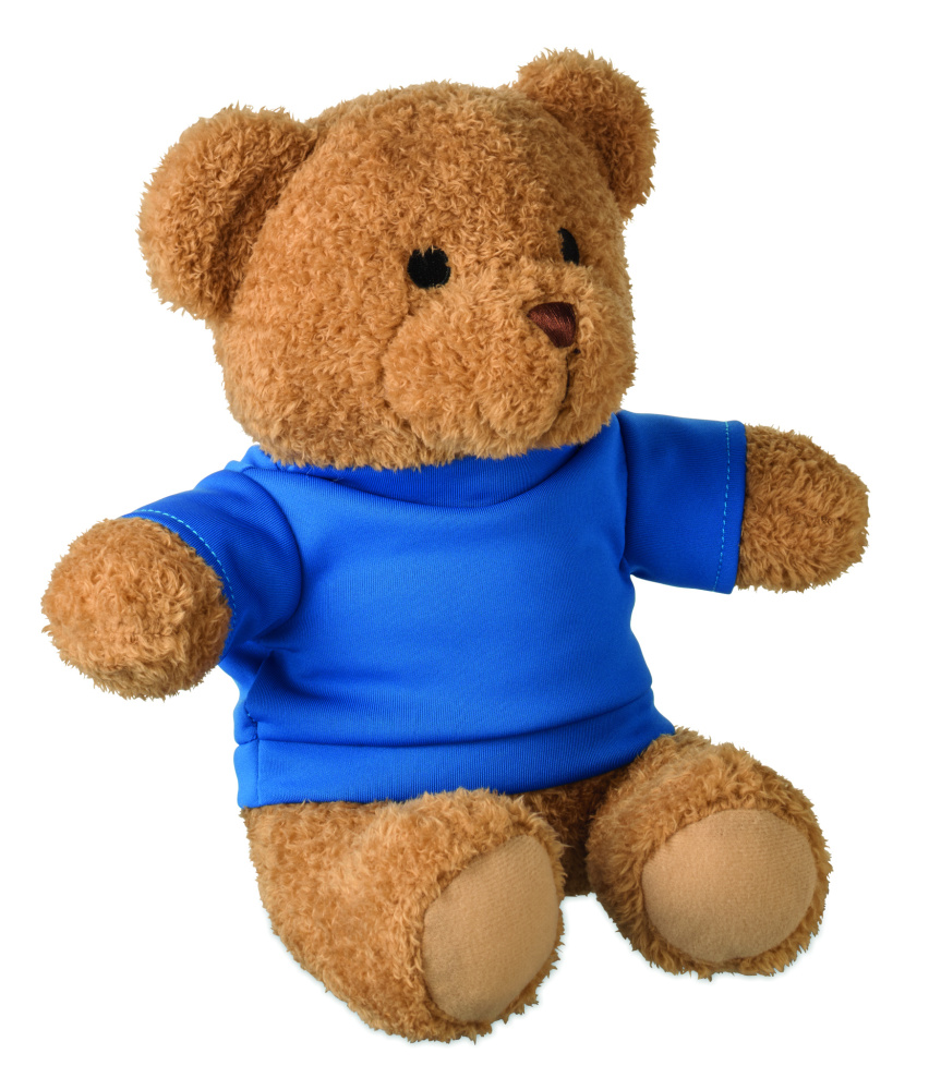 Logo trade promotional gifts picture of: Teddy bear with t-shirt 23 cm
