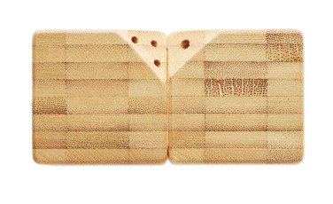 Logotrade business gifts photo of: Bamboo salt & pepper set