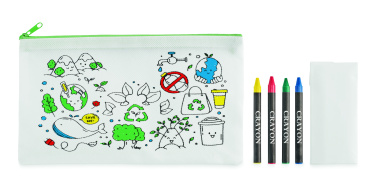 Logotrade promotional giveaway picture of: Pencil case with 4 crayons
