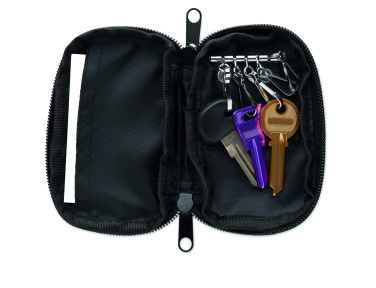 Logo trade business gift photo of: Key case in 300D RPET