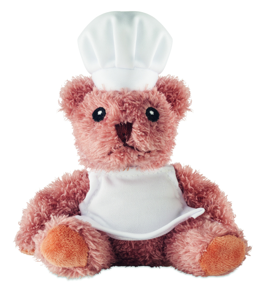 Logo trade promotional gifts image of: Teddy bear plush chef