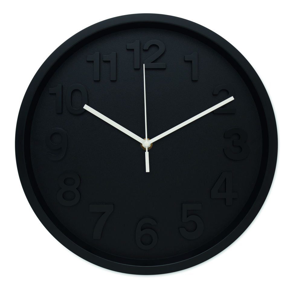 Logo trade promotional giveaways picture of: Wall clock in PP