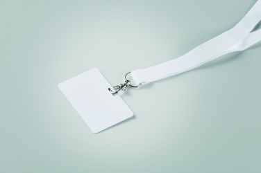 Logo trade advertising products image of: Lanyard badge 54 x 86mm