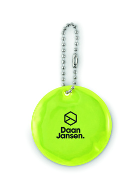 Logotrade advertising product image of: Round reflective keyring