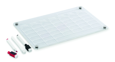 Logo trade promotional merchandise photo of: Magnetic acrylic planner