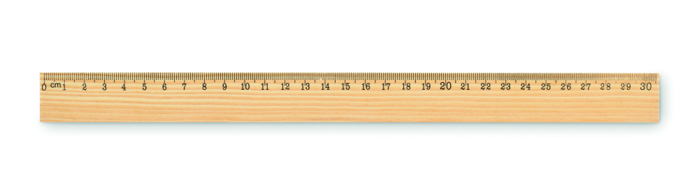 Logotrade promotional item picture of: Wooden ruler 30cm