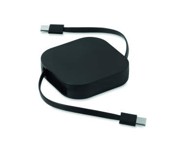 Logo trade promotional items image of: 100W retractable charging cable