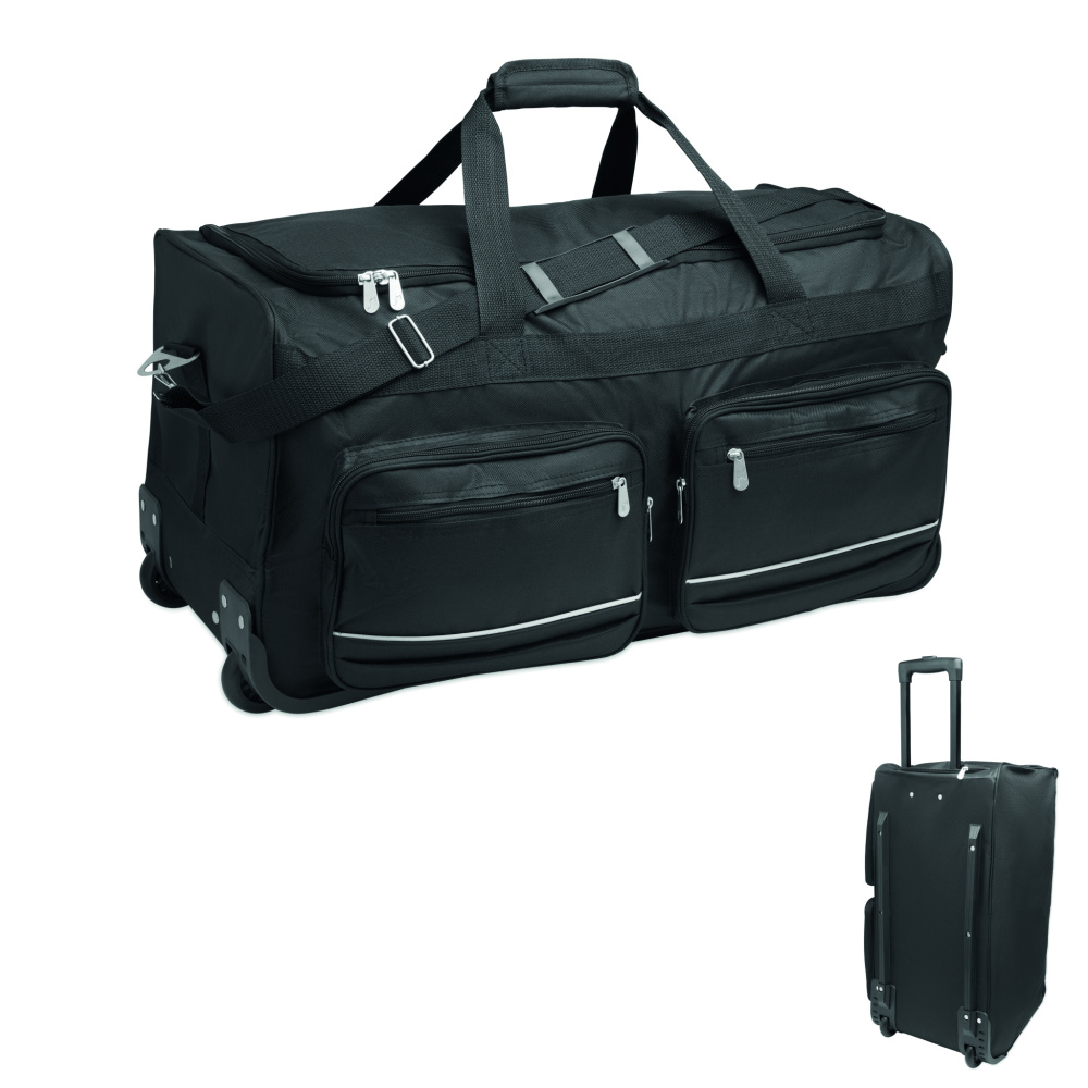 Logotrade corporate gift picture of: Duffle bag trolley 600D RPET