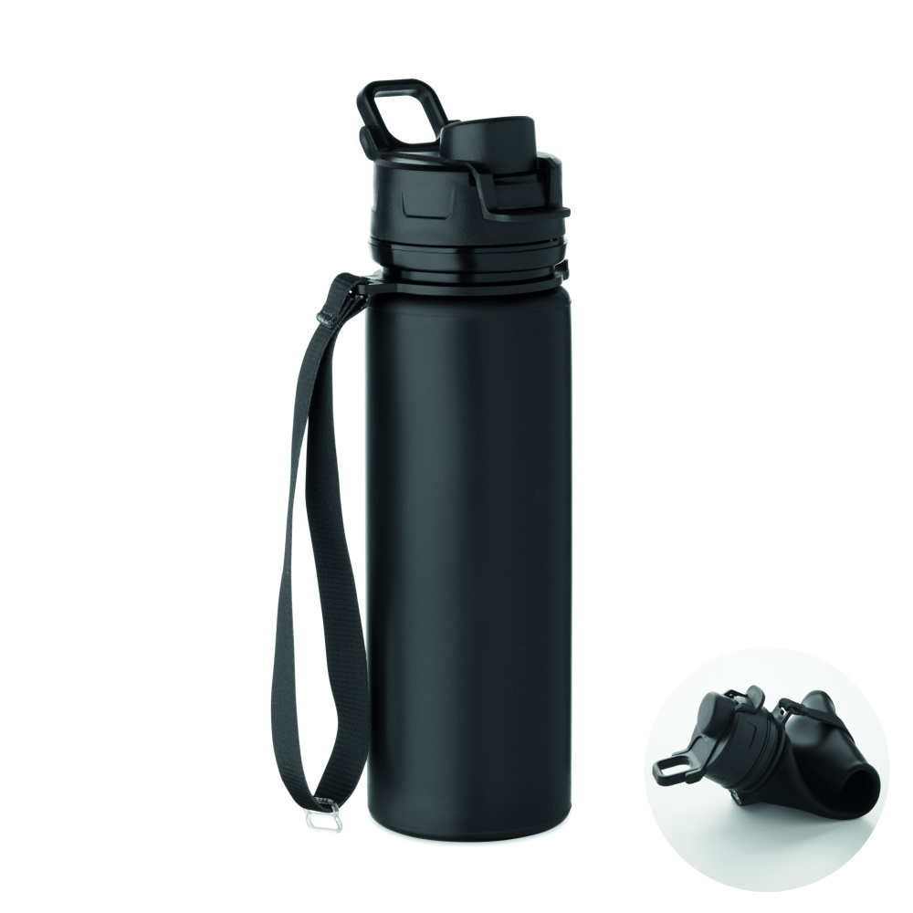 Logo trade promotional item photo of: Foldable silicone sports bottle