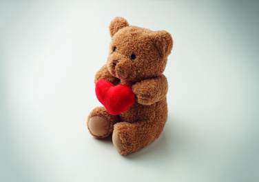 Logo trade promotional items picture of: Teddy bear with heart 23cm