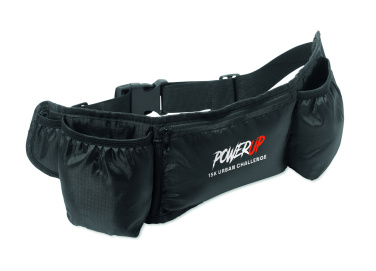 Logo trade corporate gifts image of: Sports waist bag 420D RPET