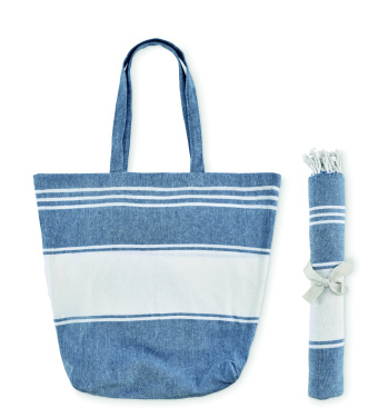Logo trade promotional products picture of: Beach bag with hammam towel
