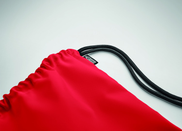 Logo trade business gifts image of: Large drawstring bag 300D RPET