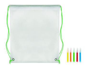 Logotrade corporate gift image of: Non woven kids bag with pens