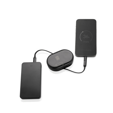 Logo trade corporate gifts image of: Chargevix RCS rplastic Multi-functional 60W charging set