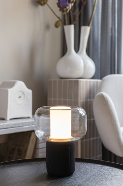 Logo trade promotional products image of: Lux RCS recycled plastic 10W speaker lamp