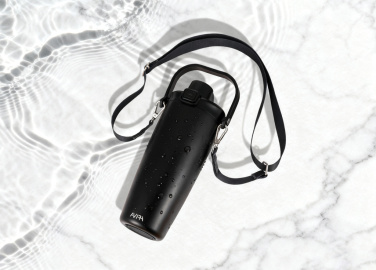 Logo trade promotional products picture of: Avira Ayala RCS re-steel duosip lockable crossbody tumbler