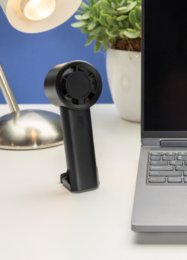 Logotrade promotional gift picture of: Twist RCS recycled plastic re-chargeable portable fan