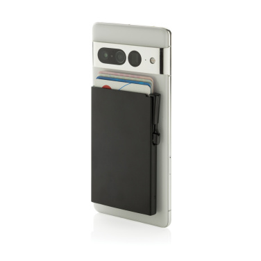 Logo trade corporate gifts image of: Standard aluminium RFID magnetic phone cardholder