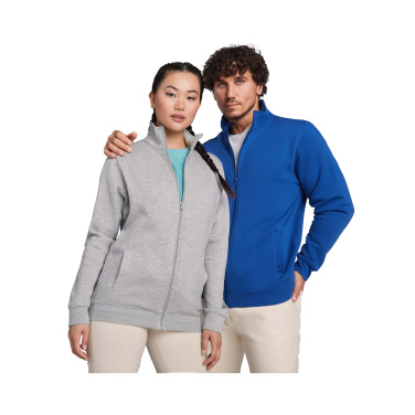 Logo trade corporate gifts image of: Ulan unisex full zip sweater