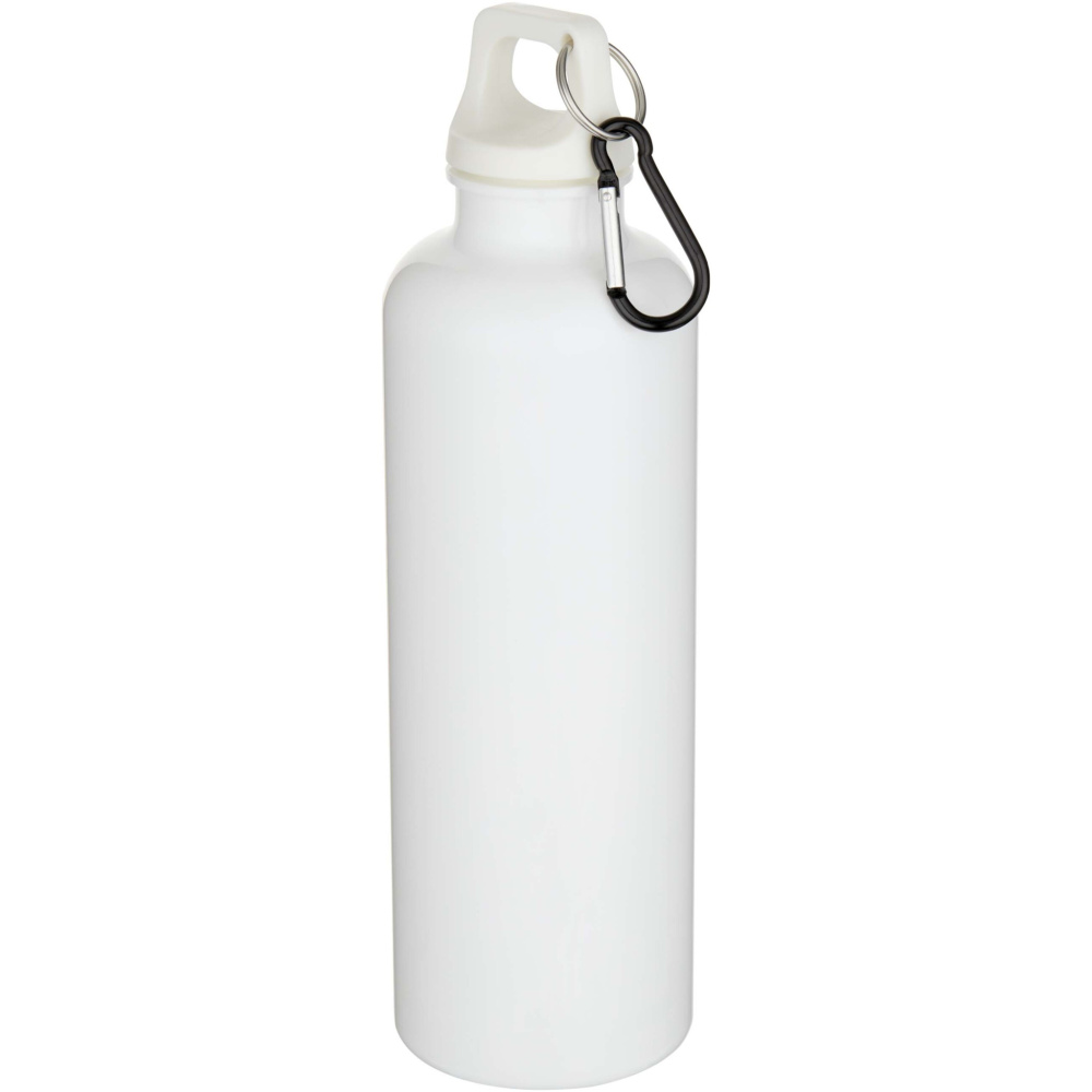 Logo trade promotional giveaway photo of: Oregon 750 ml solid colour RCS recycled plastic water bottle with carabiner