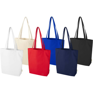 Logotrade corporate gift image of: Odisha 180 g/m² OCS organic wide bottom tote bag 11L