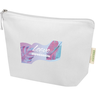 Logotrade promotional merchandise image of: Odisha 180 g/m² OCS organic toiletry bag 1L