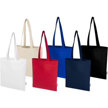 Logotrade advertising product image of: Peru Blend 180 g/m² GRS recycled cotton tote bag 7L