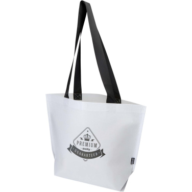 Logo trade promotional giveaways image of: Duo GRS recycled double-laminated tote bag 18L