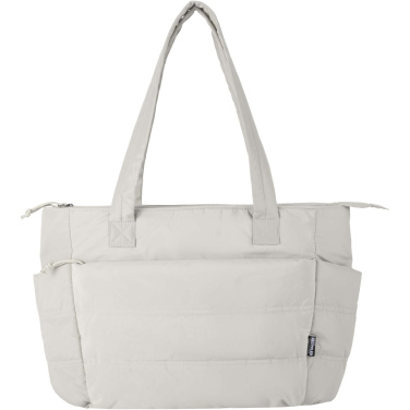 Logo trade advertising products image of: Puffer 15.6" GRS recycled laptop tote bag 18L