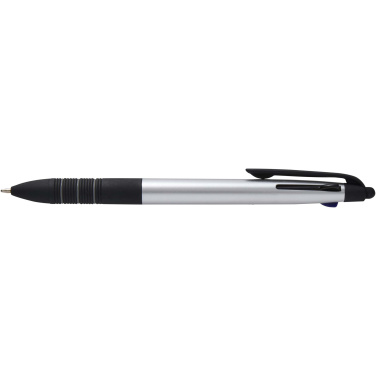 Logotrade promotional merchandise image of: Trine 3-ink RCS recycled ballpoint pen with stylus