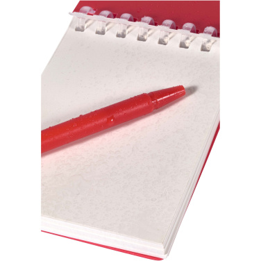 Logo trade advertising product photo of: Lig Mini recycled outdoor soft cover notebook and ballpoint pen set (black ink)