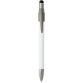 Rill RCS recycled ballpoint pen with stylus and fidget spinner (black ink), White