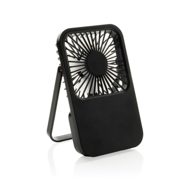 Logo trade promotional giveaway photo of: Aervina RCS recycled plastic re-chargeable desk fan