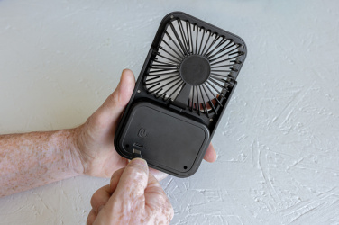 Logotrade advertising product picture of: Aervina RCS recycled plastic re-chargeable desk fan