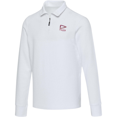 Logo trade promotional gift photo of: Zeus long sleeve unisex half zip polo