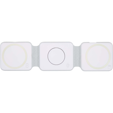 Logotrade corporate gift picture of: Armus 3-in-1 15W recycled plastic foldable wireless charger