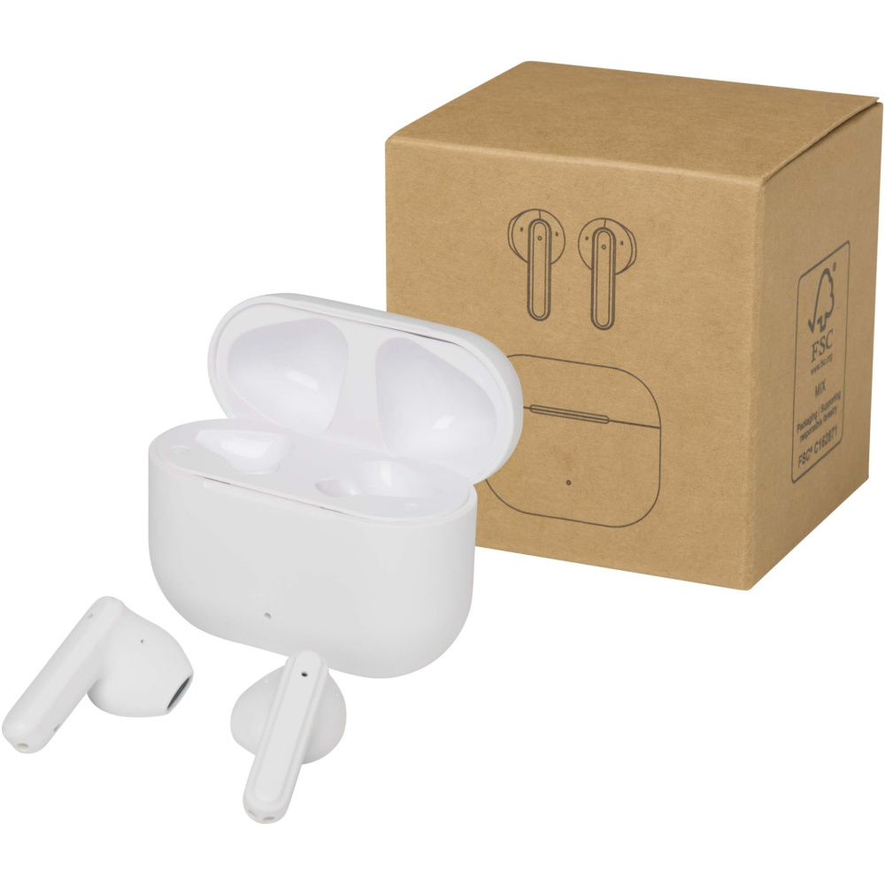 Logotrade promotional giveaways photo of: Altais recycled plastic True Wireless Bluetooth® headset