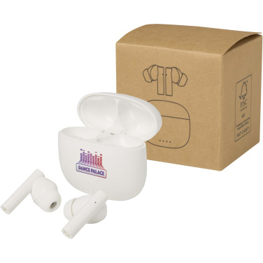 Logotrade promotional gift picture of: Alterf recycled plastic True Wireless Bluetooth® headset with silicone eartips