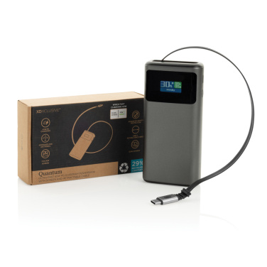 Logotrade promotional giveaways photo of: Quantum RCS ultra-fast PD45W 10.000mAh powerbank with screen