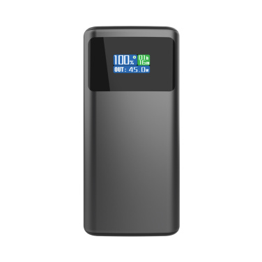 Logo trade business gifts image of: Quantum RCS ultra-fast PD45W 10.000mAh powerbank with screen